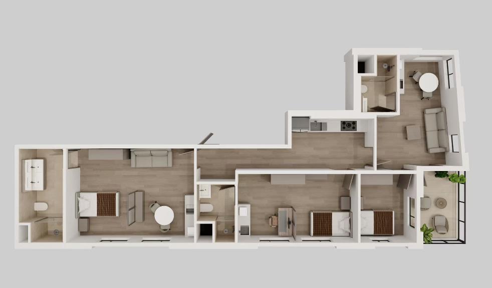 1165 WEST floor plan preview with room layout